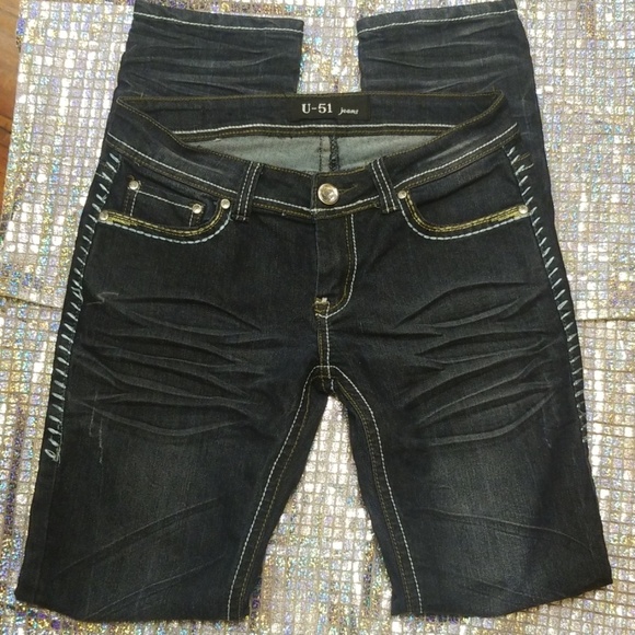 Rhinestone Blue Jeans - Picture 8 of 8